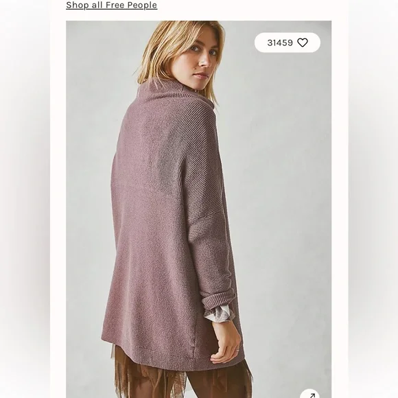 NWT Ottoman Slouchy Tower Tunic in Nutmeg - Picture 2 of 11